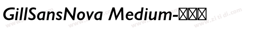 GillSansNova Medium字体转换
